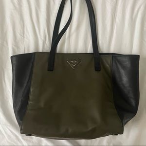 Prada Bi-color City Calf Tote